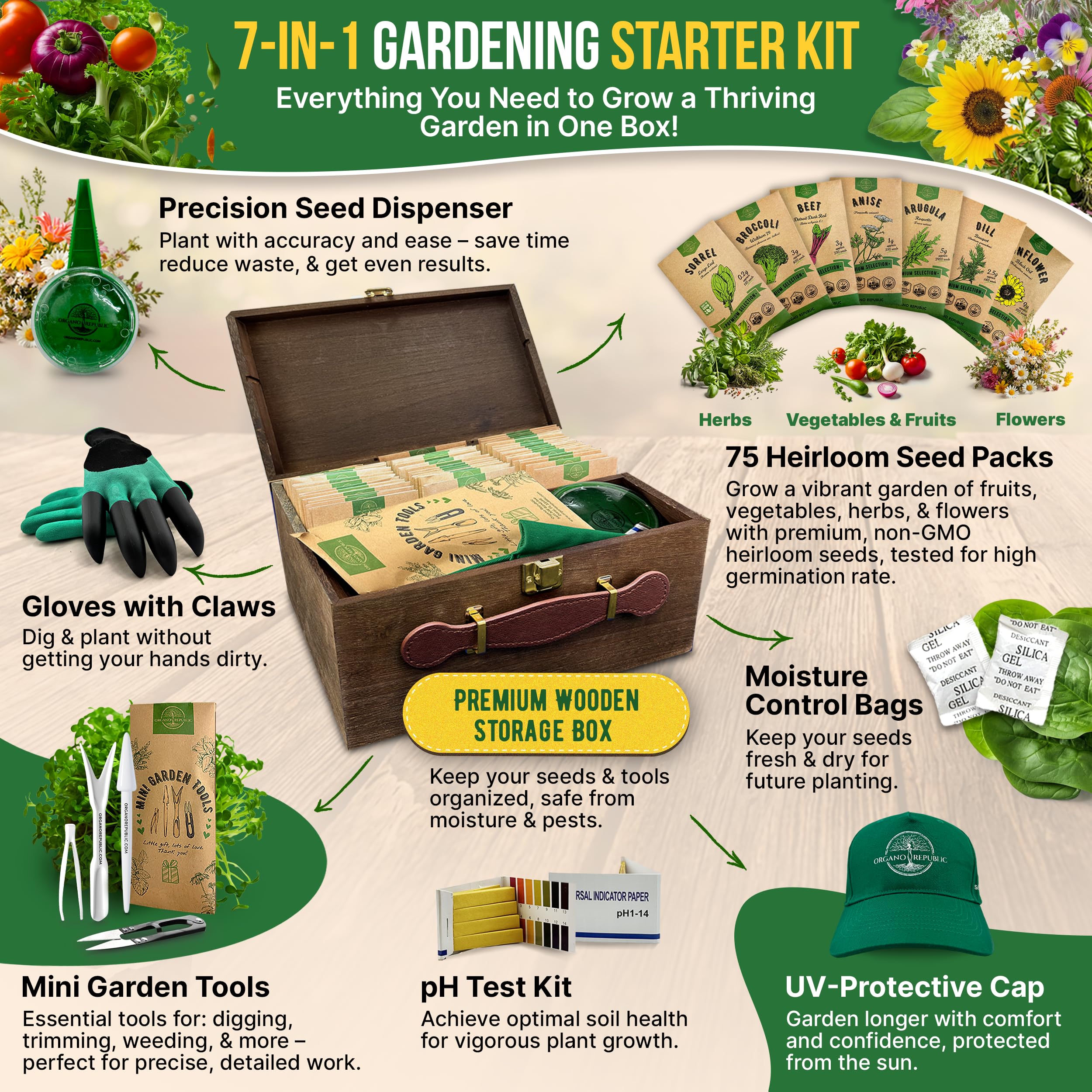 Amazon.com : 75 Medicinal & Tea Herb Seeds Variety Pack, Garden